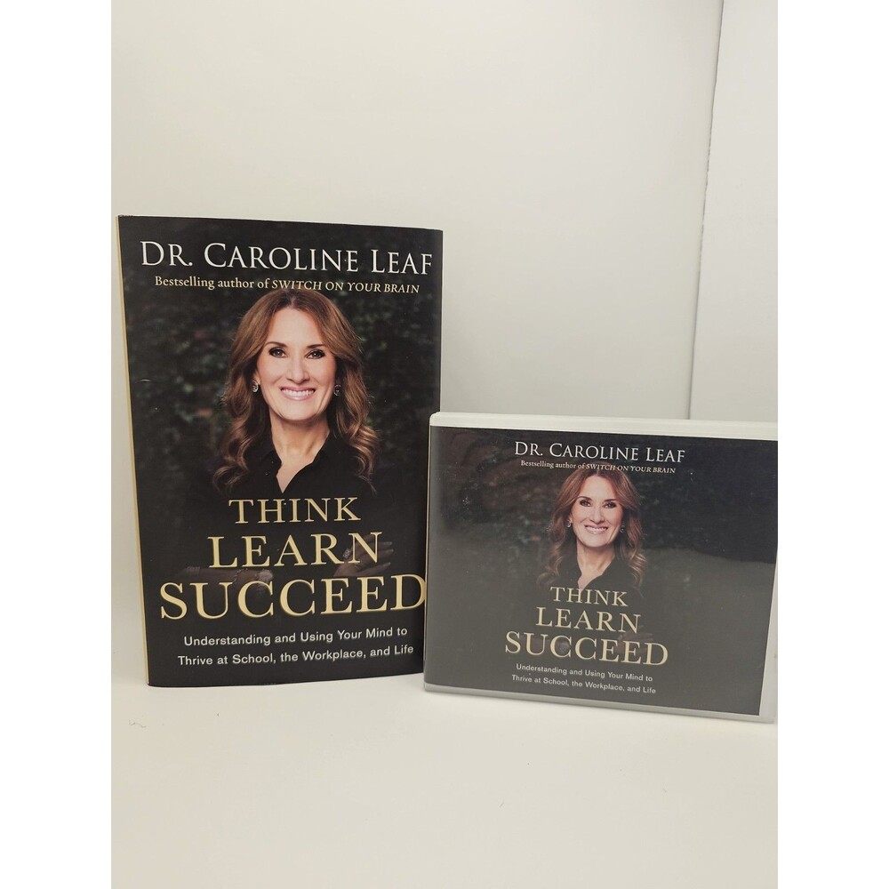 Caroline Leaf Bundle THINK LEARN, SUCCEED Hardback book and CD audiobook 7-discs